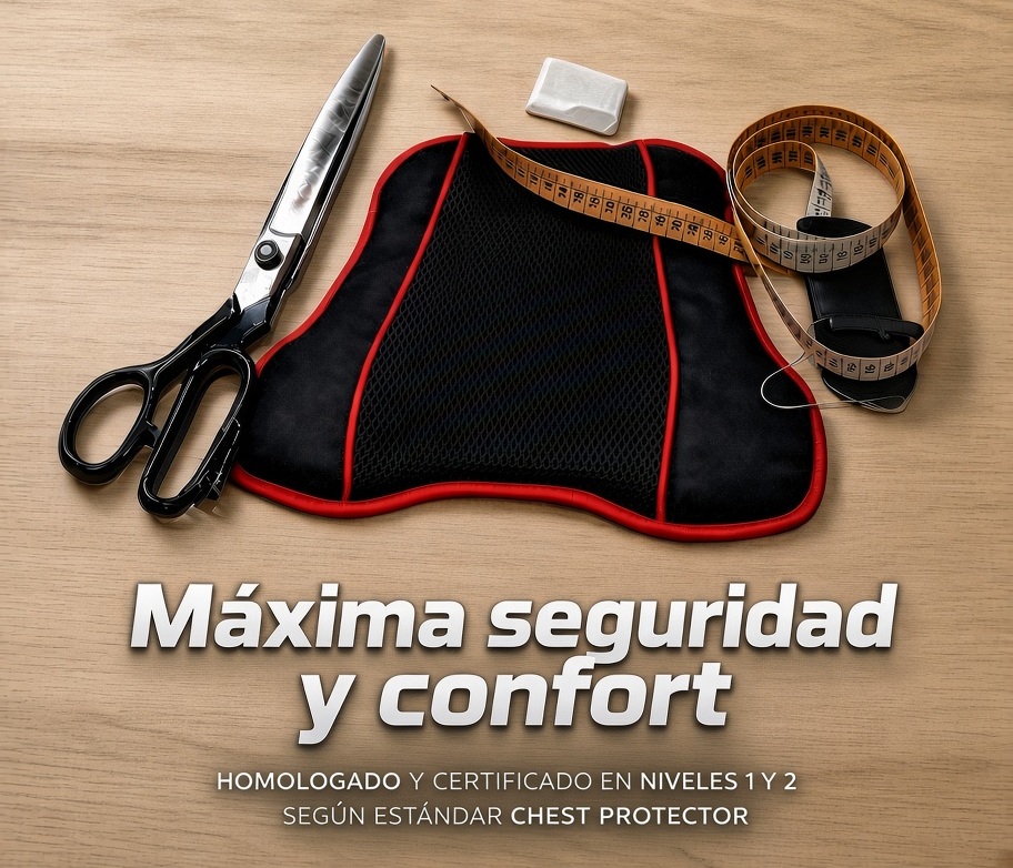 Protector de pecho infinito para monos de moto
